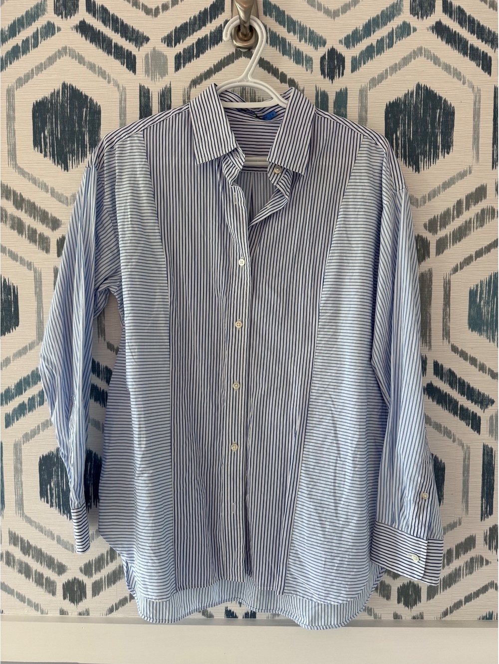 J.McLaughlin Striped Button Down